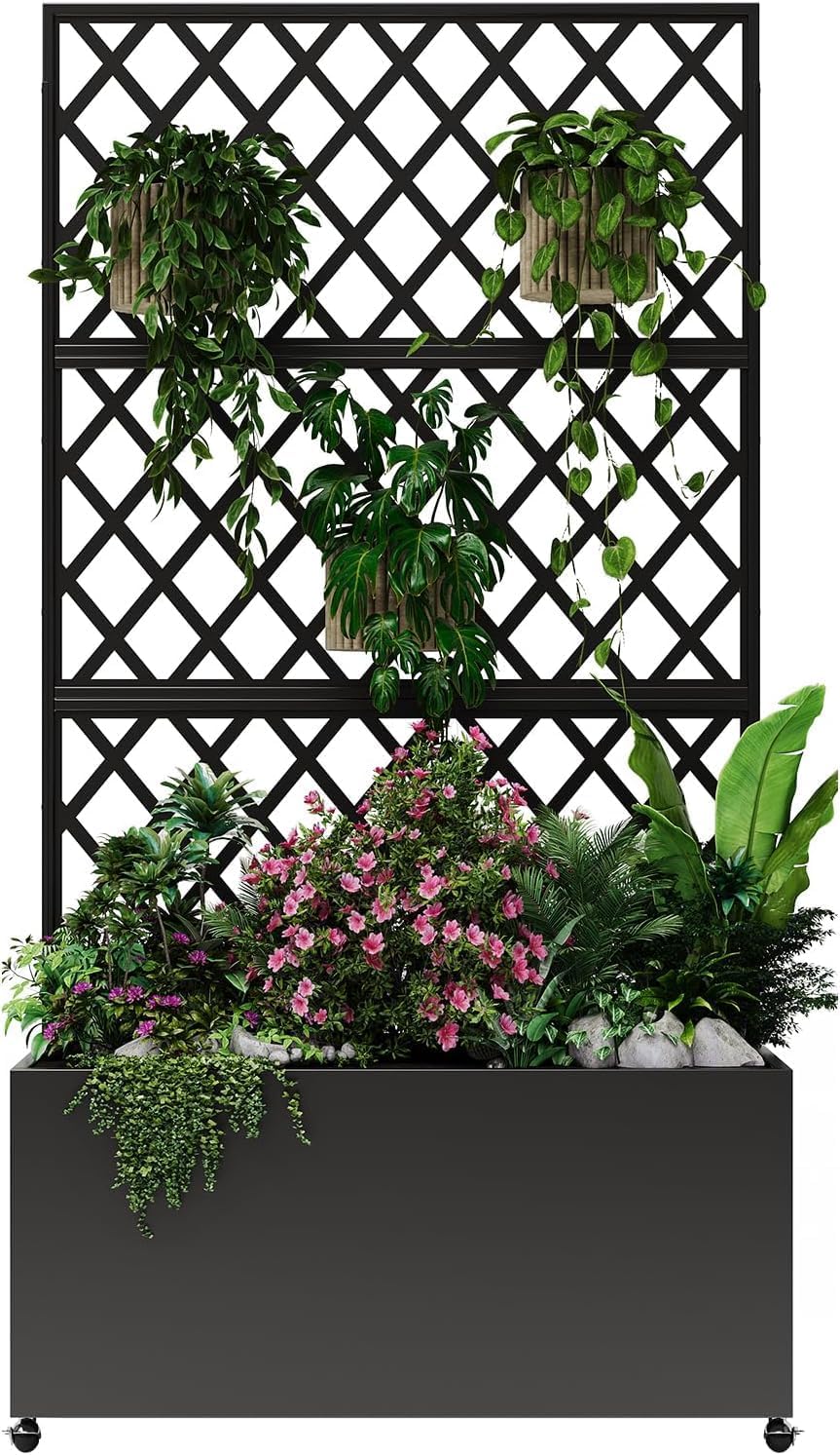 Raised Bed Planter Box - Galvanized Steel Raised Garden Bed with