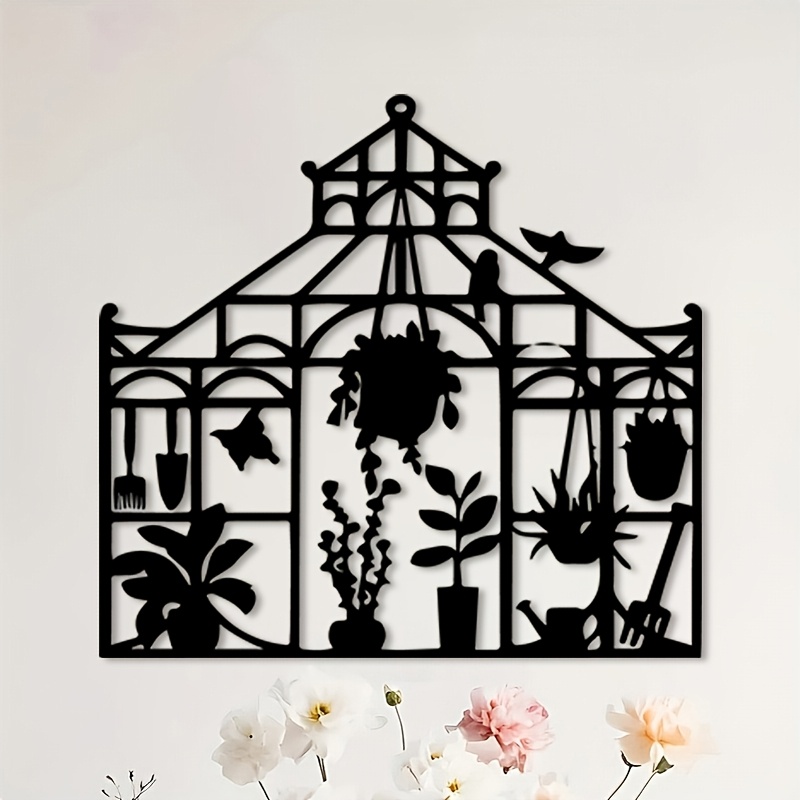 Gardening Tools Vintage - Brand Iron Wall Art Vintage Greenhouse