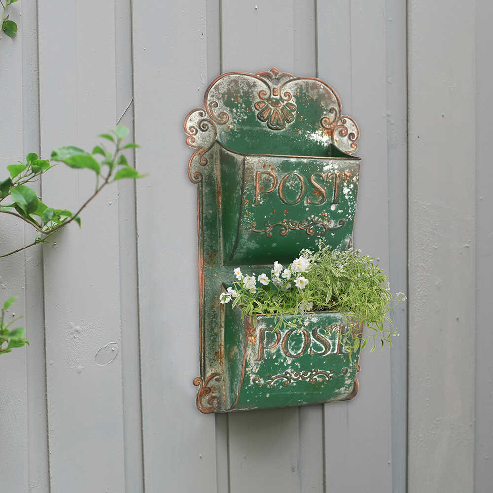 Gardening Tools Vintage - Rustic Iron Art Wall Hanging Basket