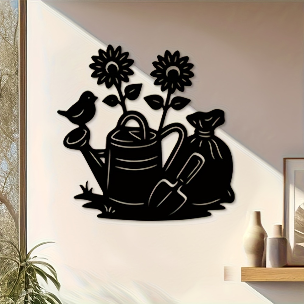 Gardening Tools Vintage - 1Pcs Black Lacquered Metal Flower Gardening