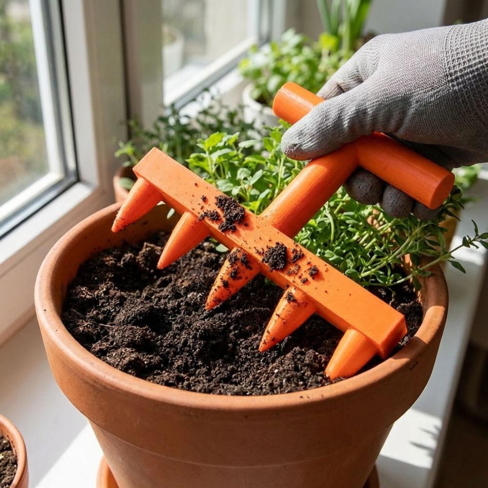 Garden Row Marker - Plastic Soil Hole Drilling Tool Manual