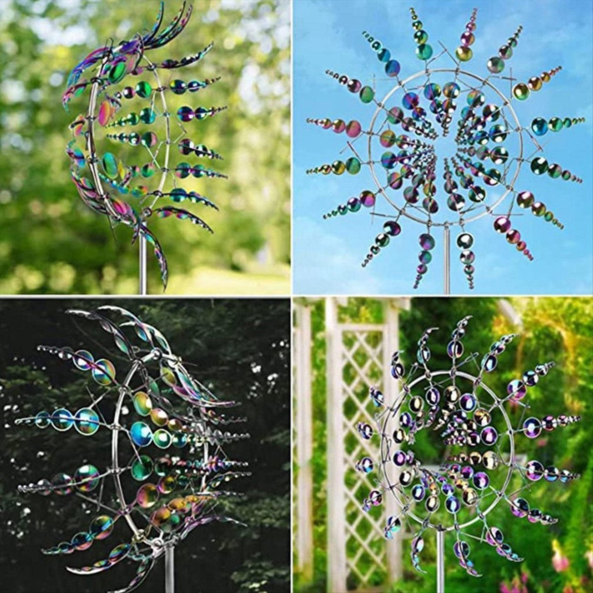 Gardening Tools B&Q - KSOL Magical Metal Wind Spinner, Ornament