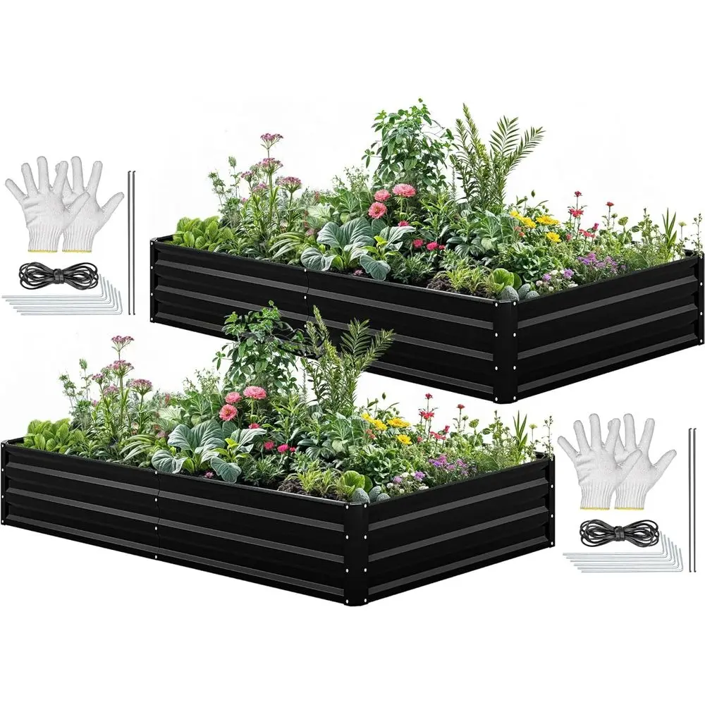 96x48x12 Galvanized Steel Rais - огляд і ціна Raised Bed Planter Box