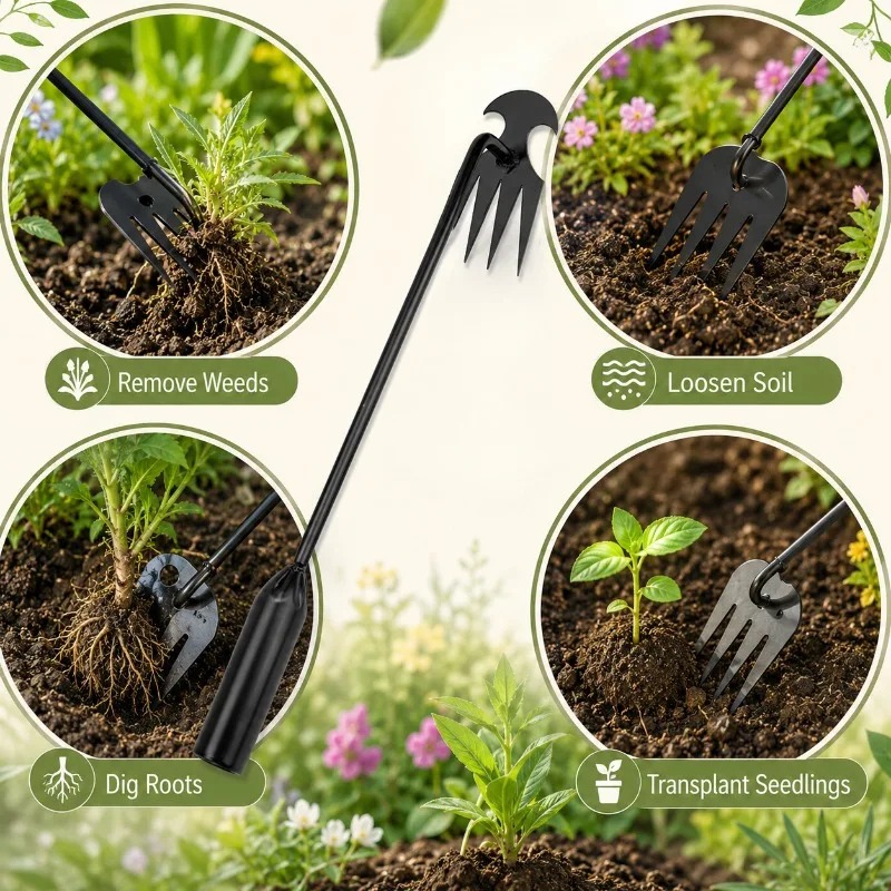 2 in 1 Garden Rake Manual Seed - огляд і ціна Gardening Tools Shovel
