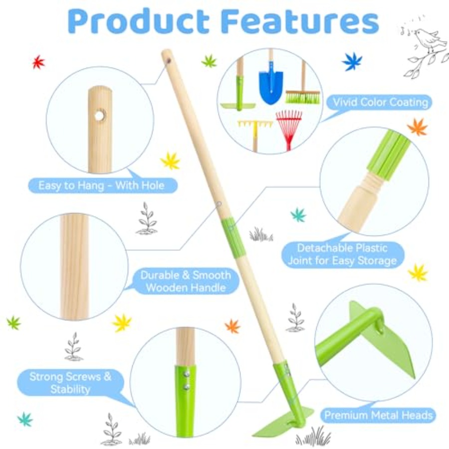 Garden Tool Set: Safe Toddler  - огляд і ціна Gardening Tools For Toddlers