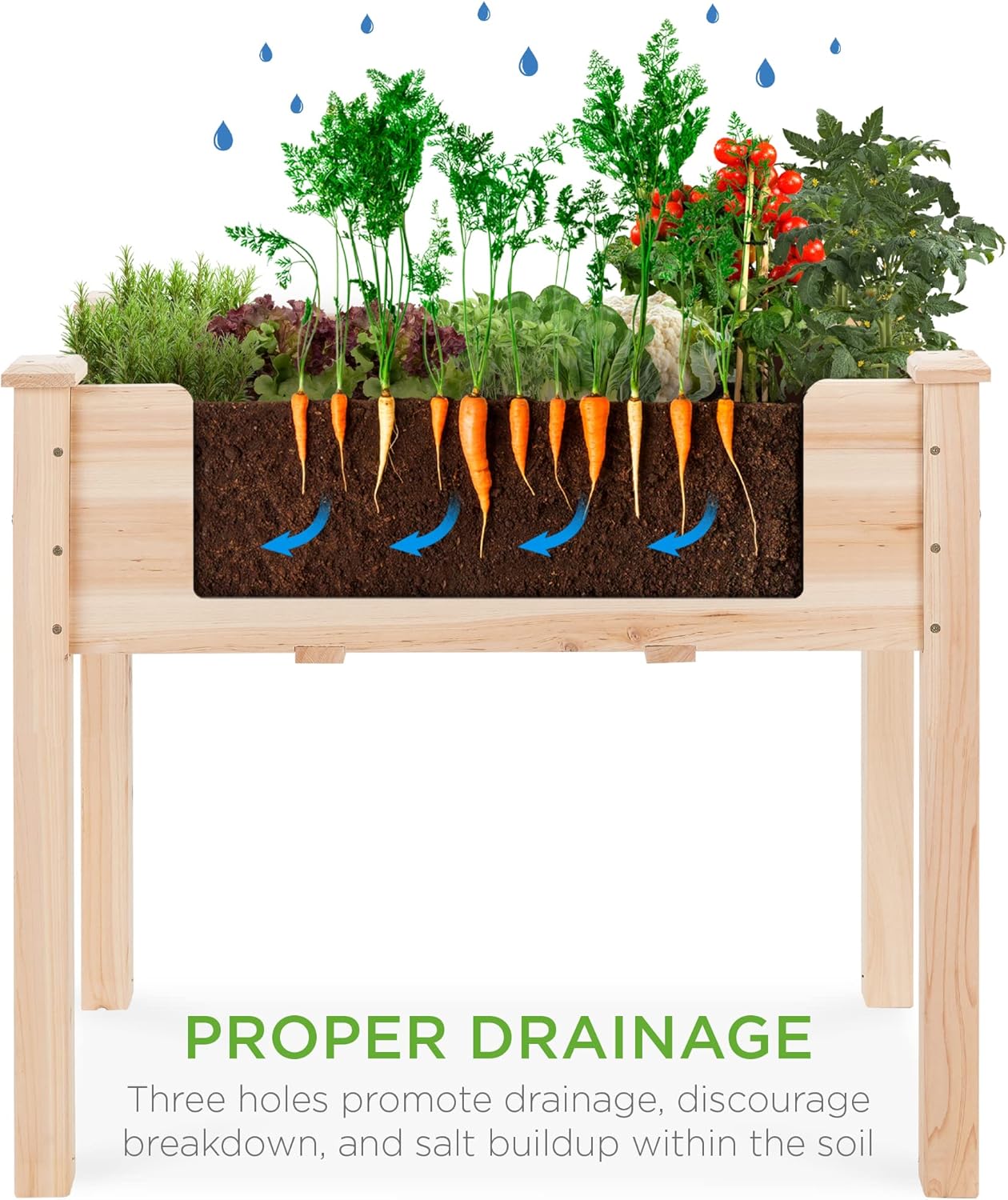 34x18x30in Raised Garden Bed,  - огляд і ціна Raised Bed Planter Box