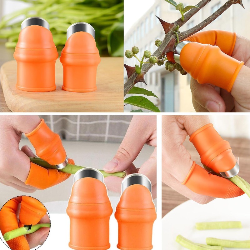 6pcs Finger Protector Silicone - огляд і ціна Harvest Knife Garden