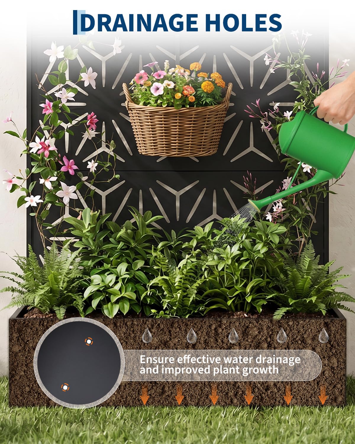 All-Weather Metal Planter Box  - огляд і ціна Raised Bed Planter Box