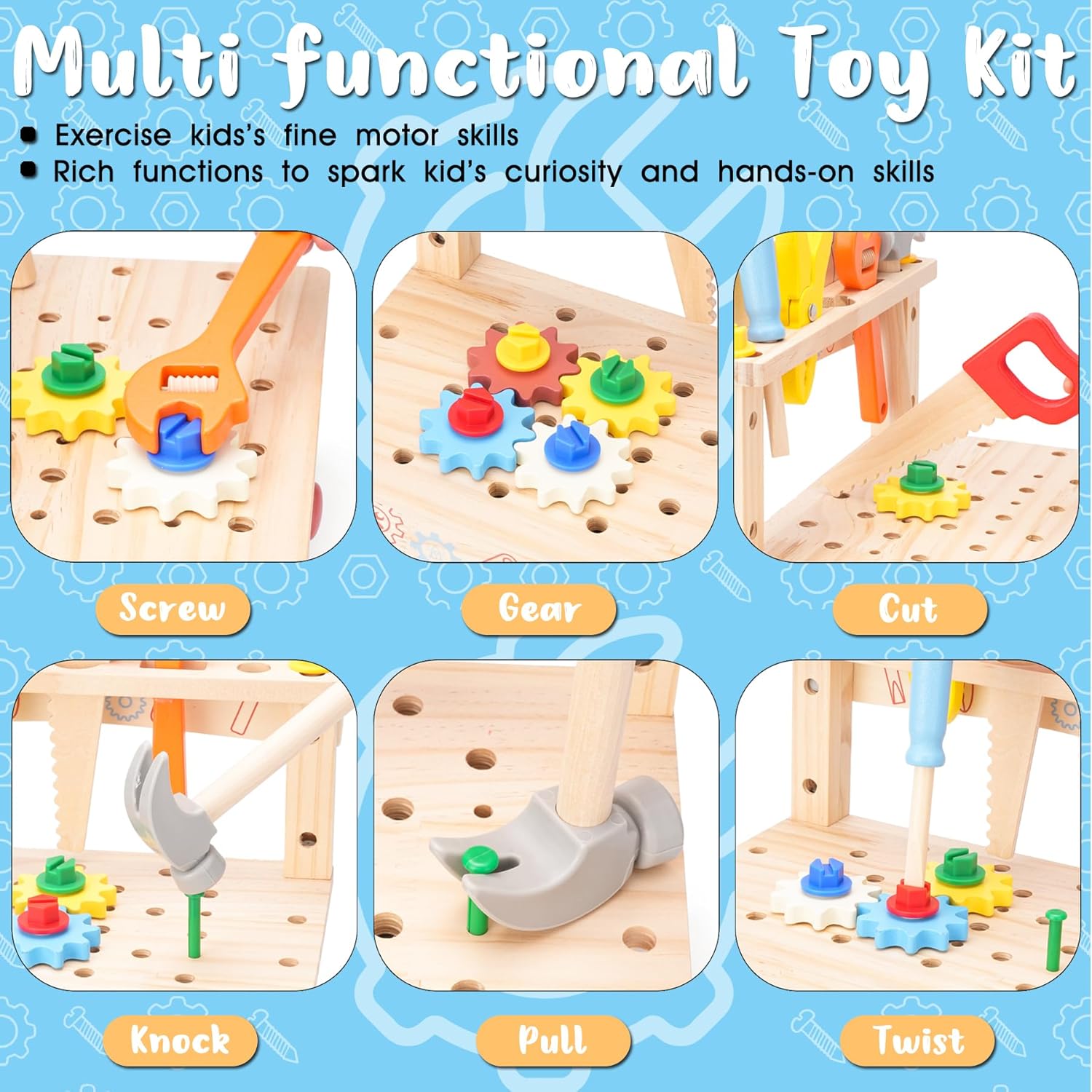 Wooden Tool Bench for Kids,Mon - огляд і ціна Gardening Tools For Toddlers