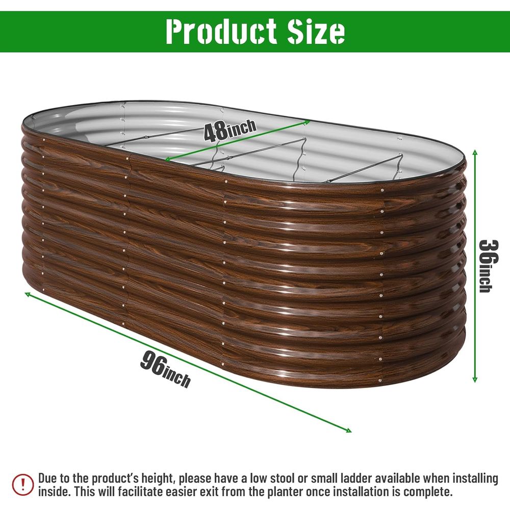 36 Tall Raised Garden Bed 8x4x - огляд і ціна Raised Bed Planter Box