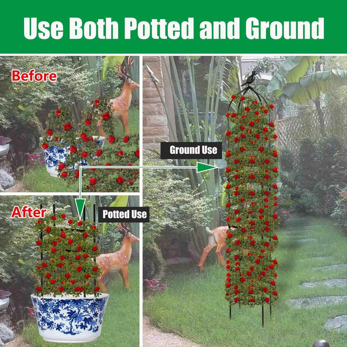 AT16 Climbing Plant Obelisk Tr - огляд і ціна Gardening Tools B&Q
