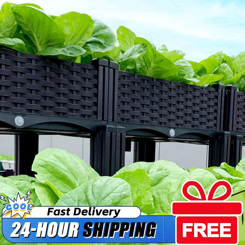 Plastic Raised Planter Box wit - огляд і ціна Raised Bed Planter Box
