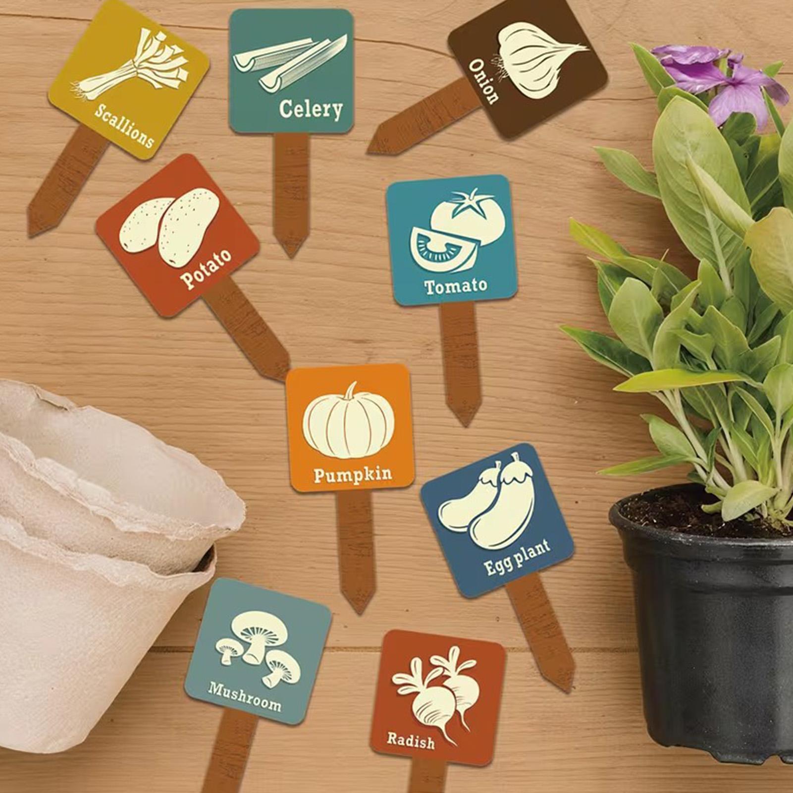 Vegetable Garden Signs 15 Piec - огляд і ціна Garden Row Marker