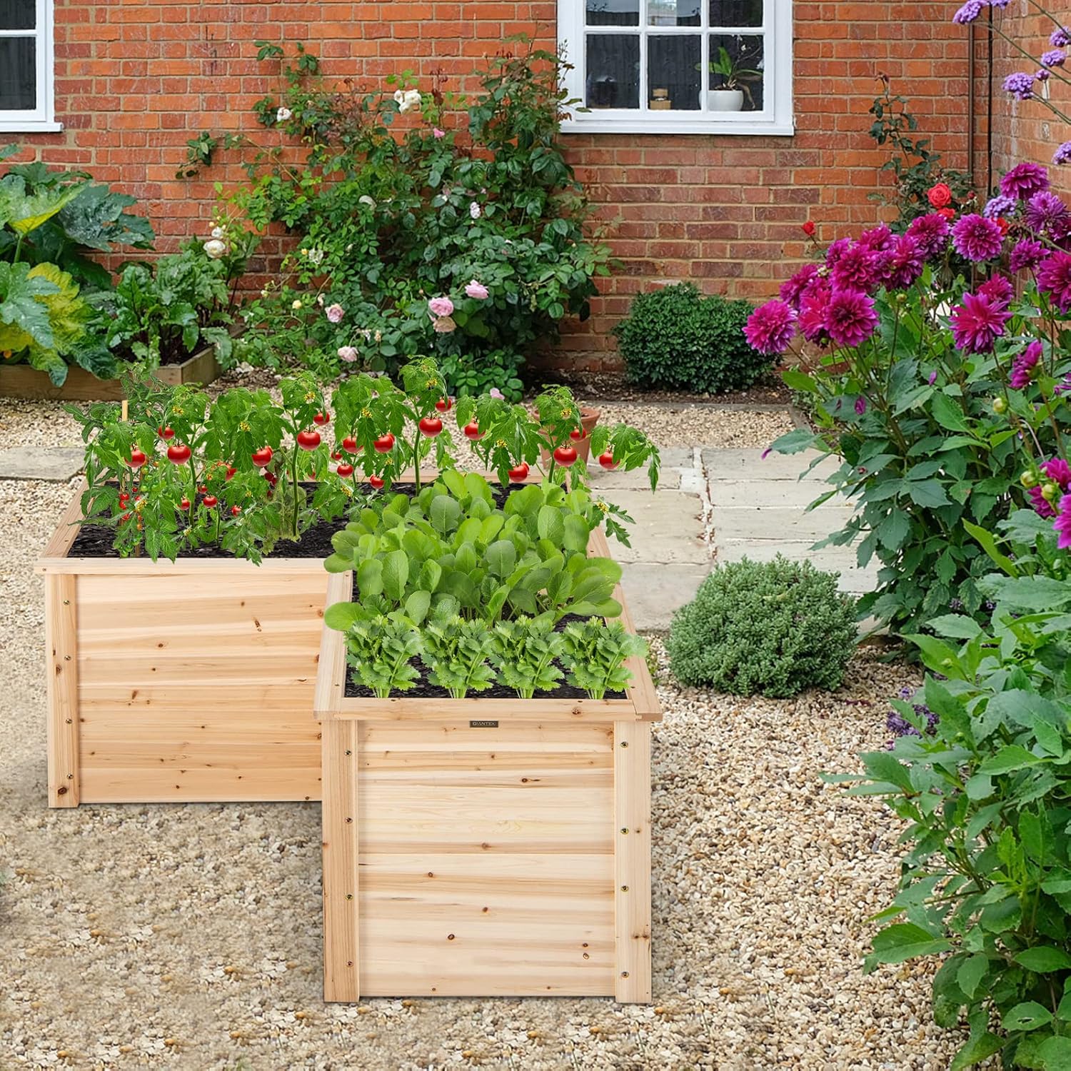 Wood Raised Garden Bed, 47.5