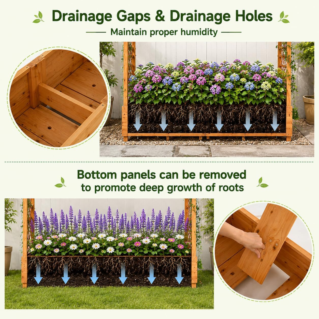 Raised Garden Bed with Trellis - огляд і ціна Raised Bed Planter Box